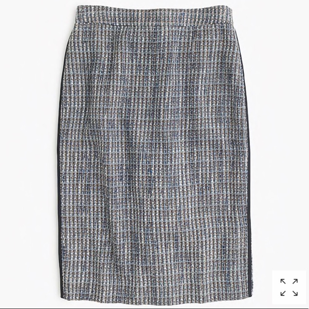 {2} Blue & Brown J. Crew Tweed Pencil Skirt**